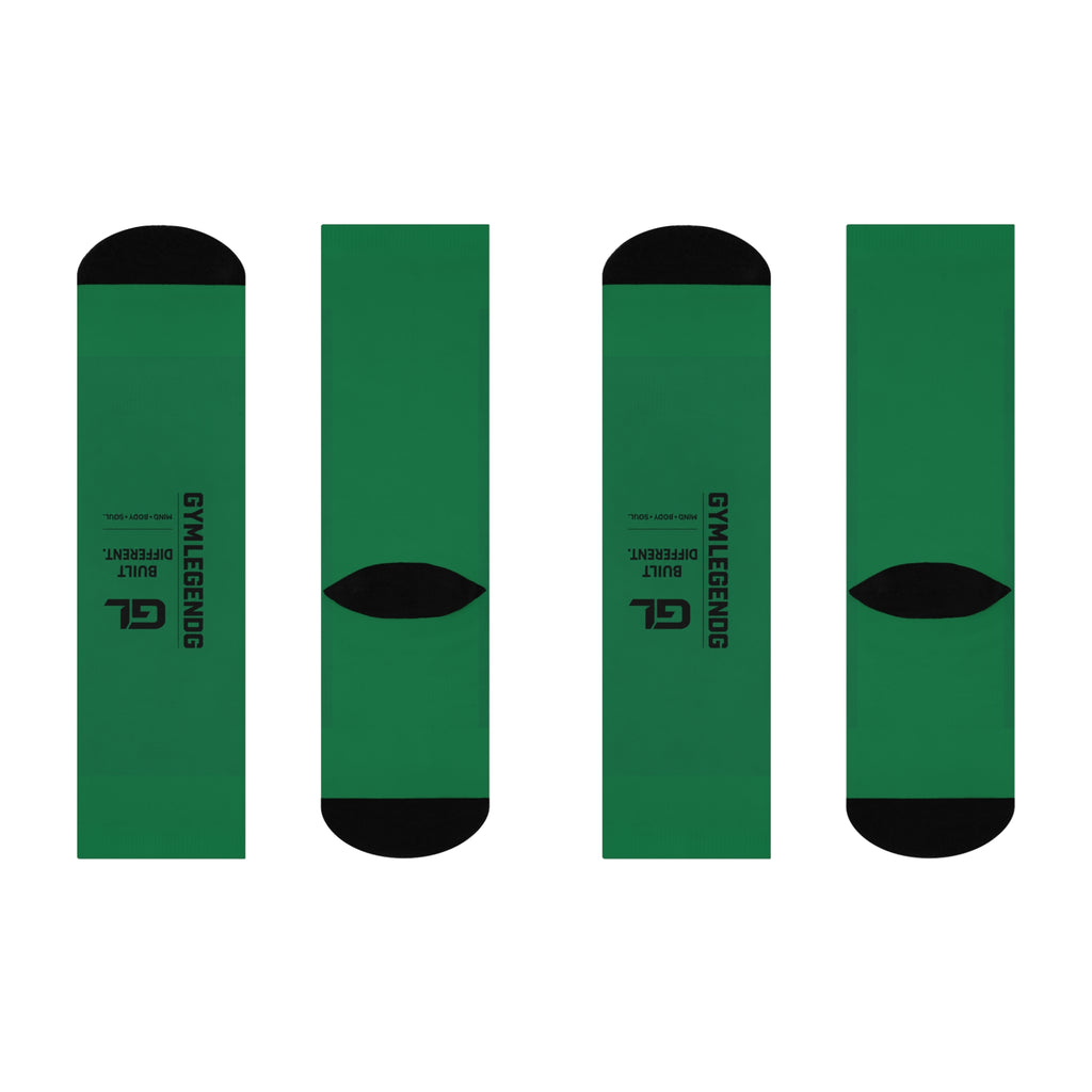 Gym Legends Elite Crew Socks Green