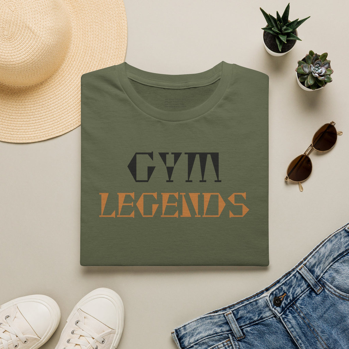 Gym Legends T-Shirt — Retro Patriotic Fitness Tee