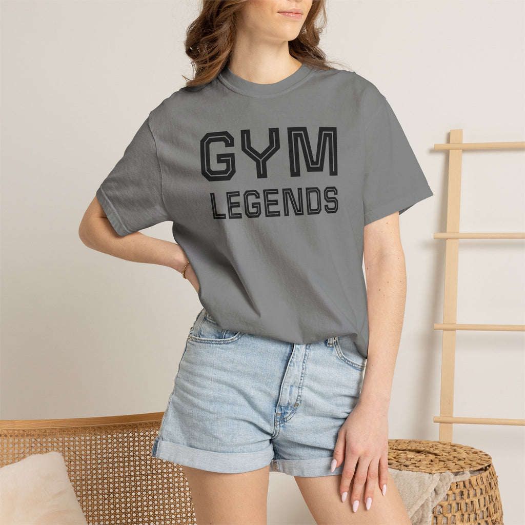 Gym Legends T-Shirt — Athletic Vintage Lettering Tee