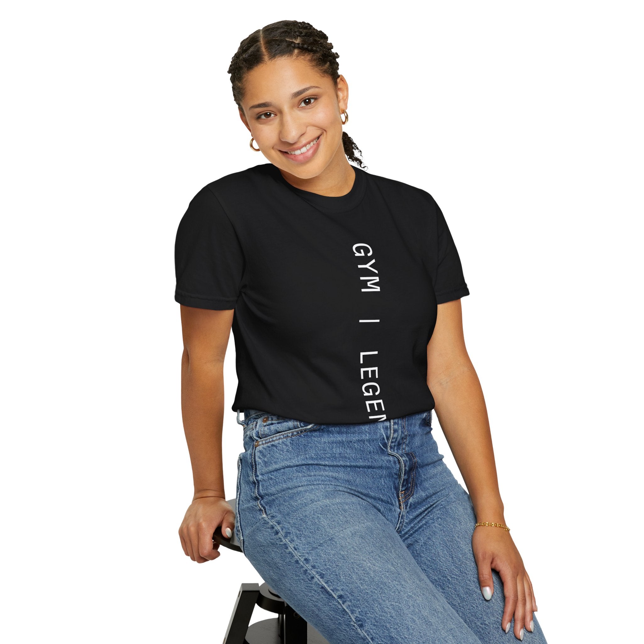 Gym Legends T-Shirt — Vertical Minimal Fitness Tee