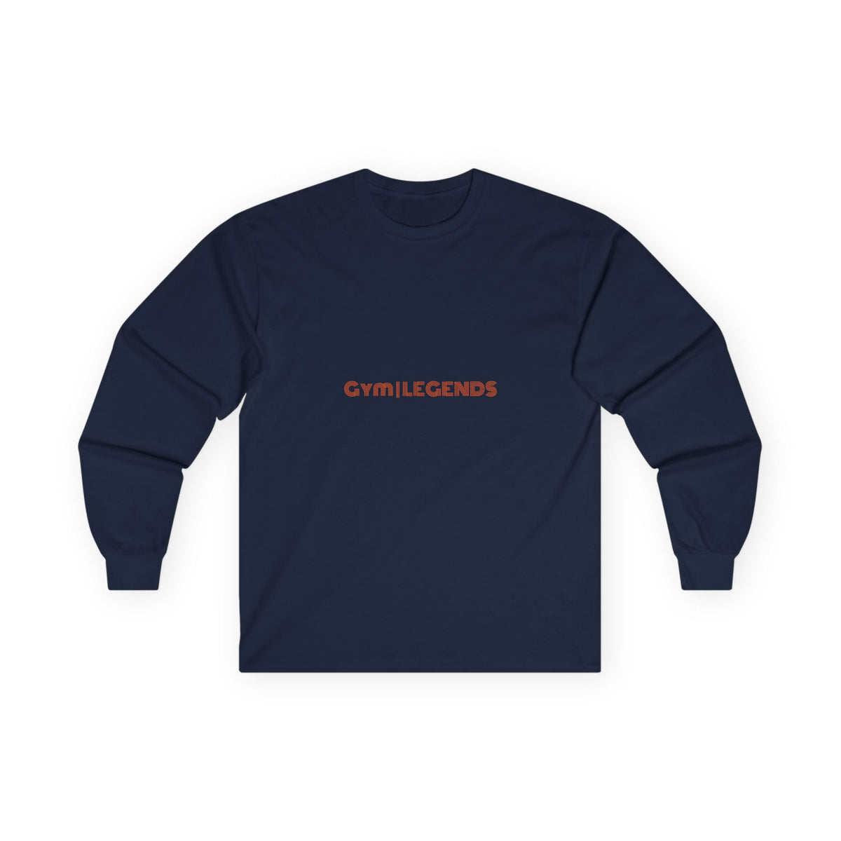 Gym Legends Long Sleeve Tee — Minimal Pink Logo Athletic Shirt