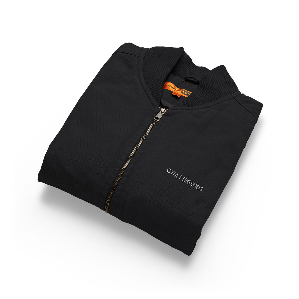 Embroidery Gym legends Duck Cloth Work Vest — Durable Washed Canvas Utility Vest