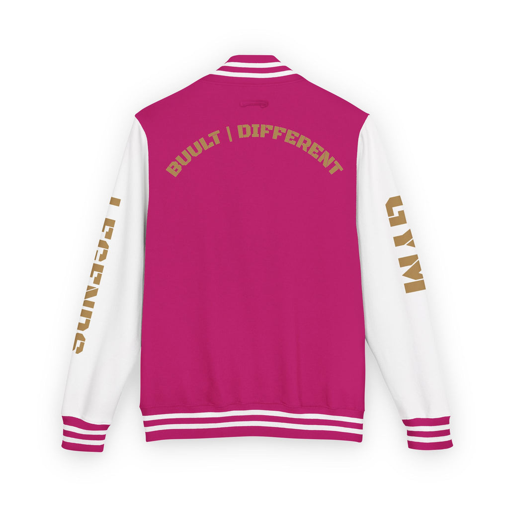 Gym Legends Letterman Jacket — 'Gym Legends' Red & White Varsity Jacket