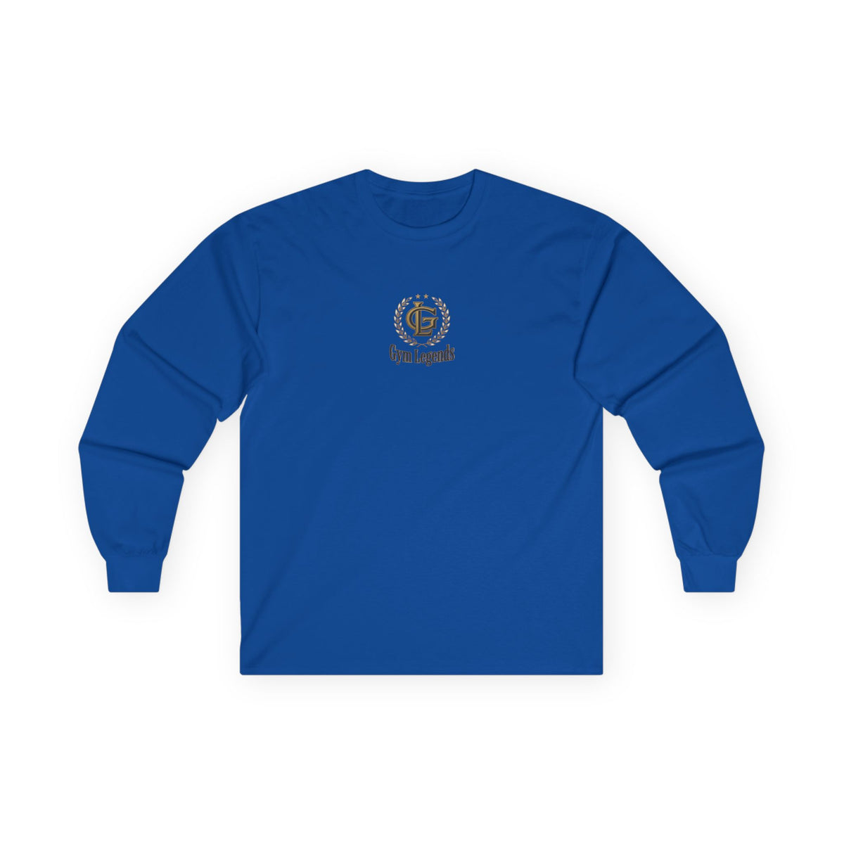 Gym Legends Long Sleeve Tee — Small Classic Logo Athletic Shirt