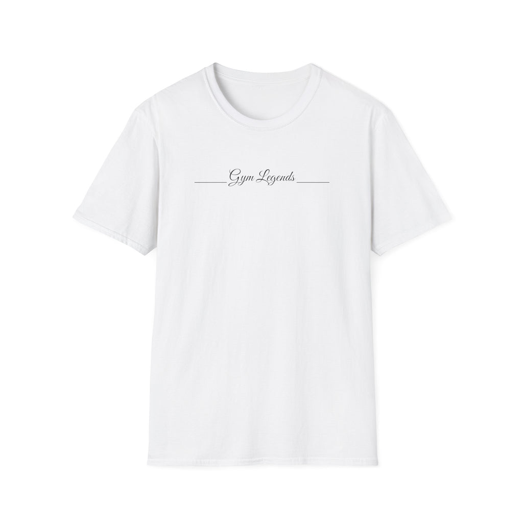 Gym Legends T‑Shirt — Minimal Script Fitness Tee