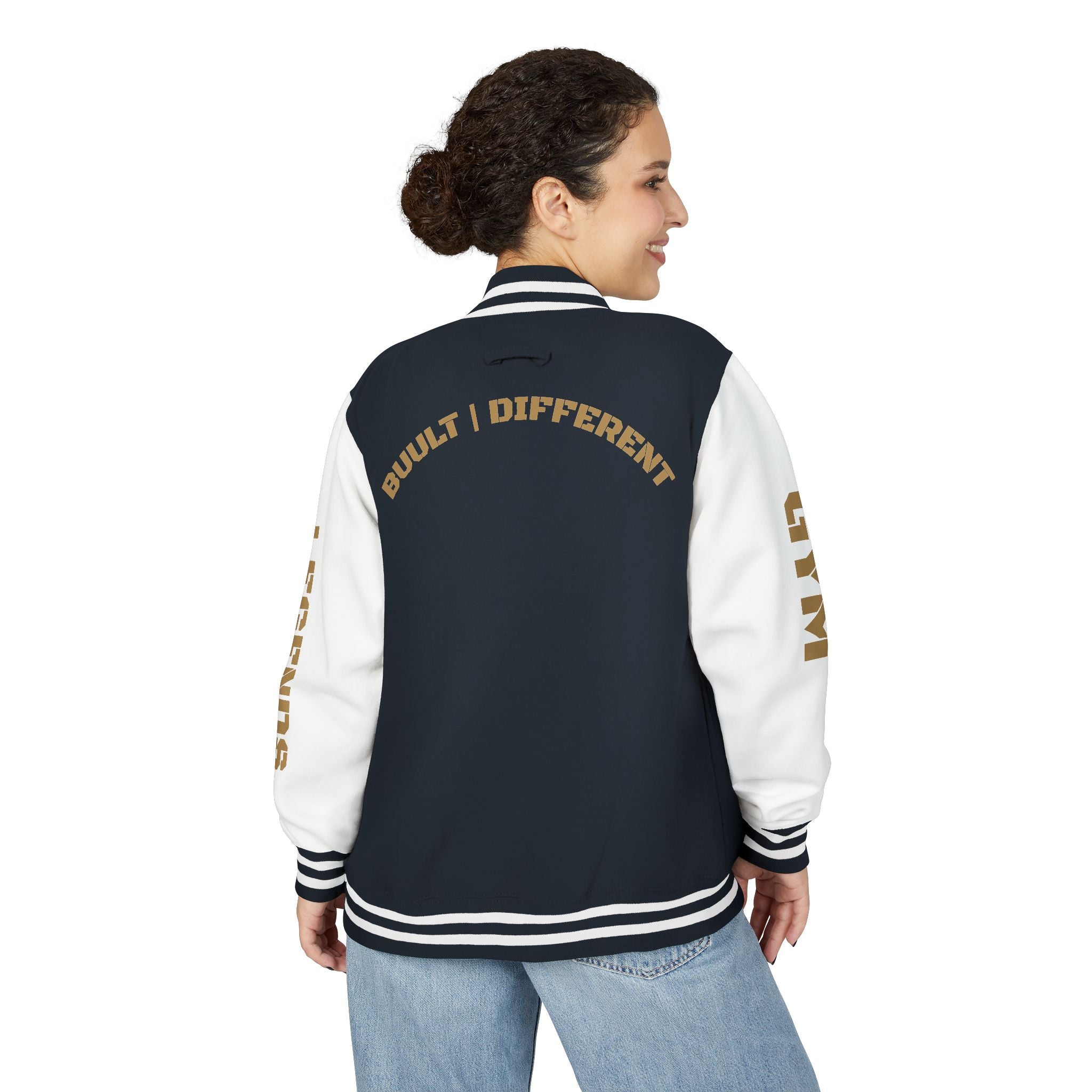 Gym Legends Letterman Jacket — 'Gym Legends' Red & White Varsity Jacket
