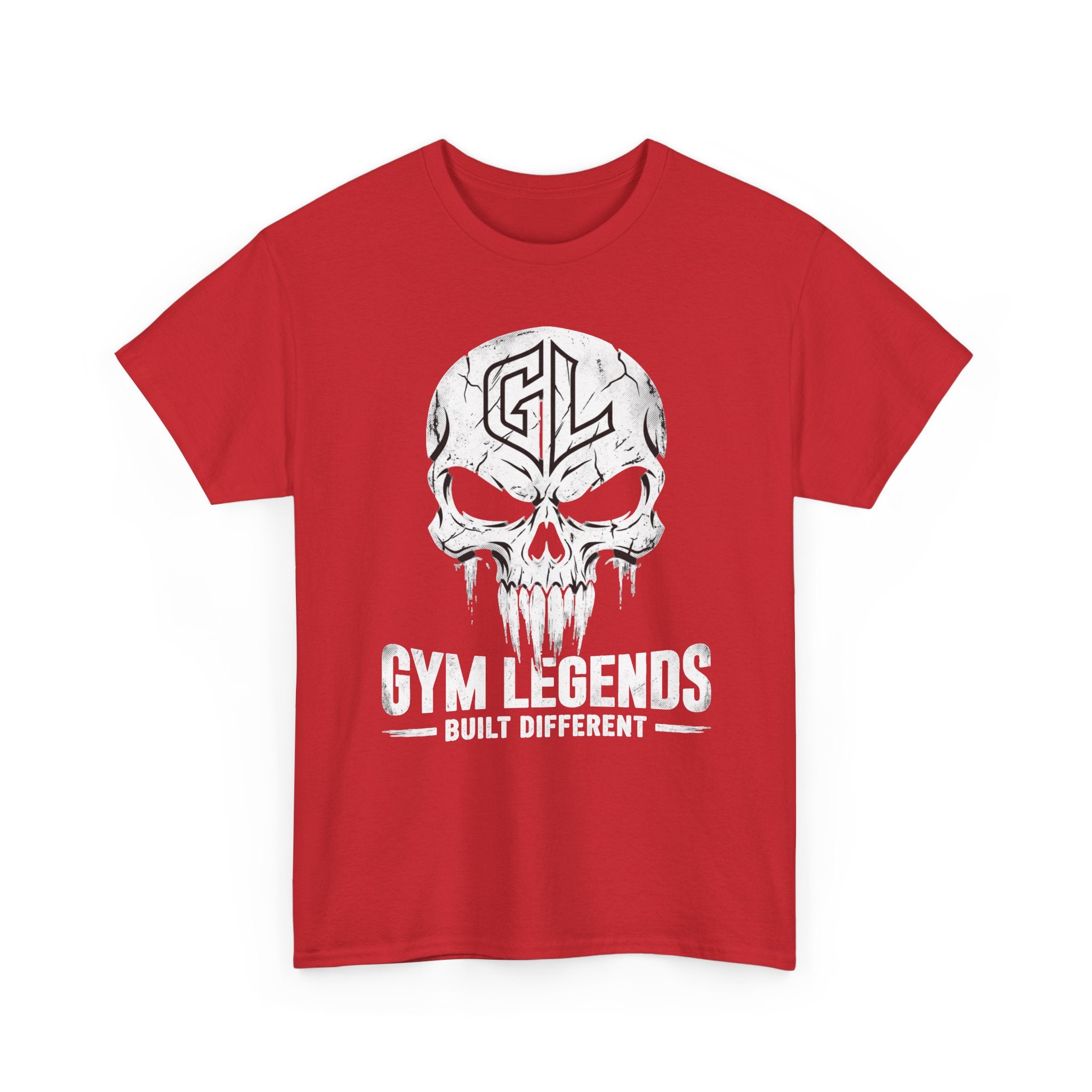 Gym Legends Skull T‑Shirt — Built Different Workout Tee