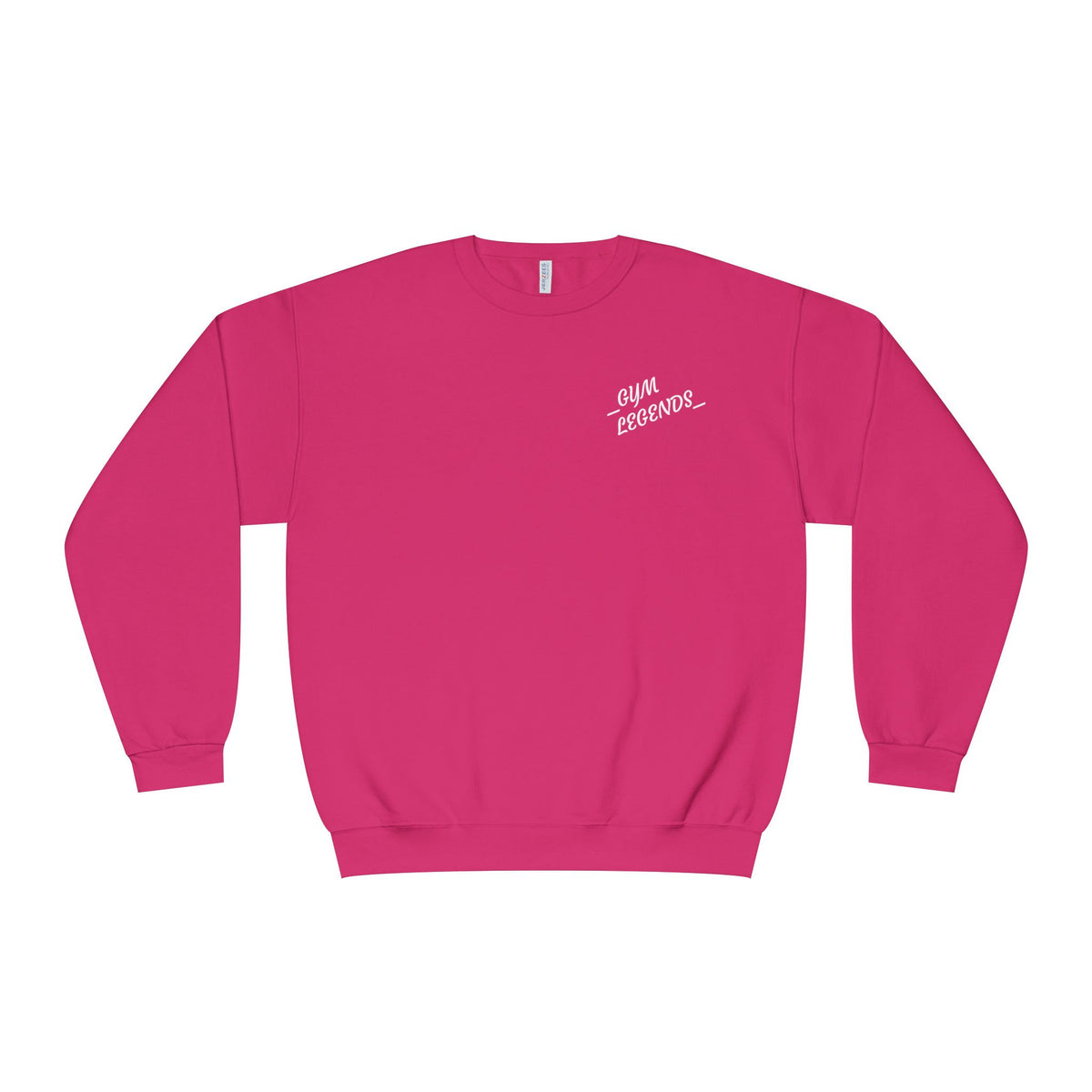 Gym Legends Crewneck Sweatshirt — "Gym, Legends" Motivational Fitness Pullover