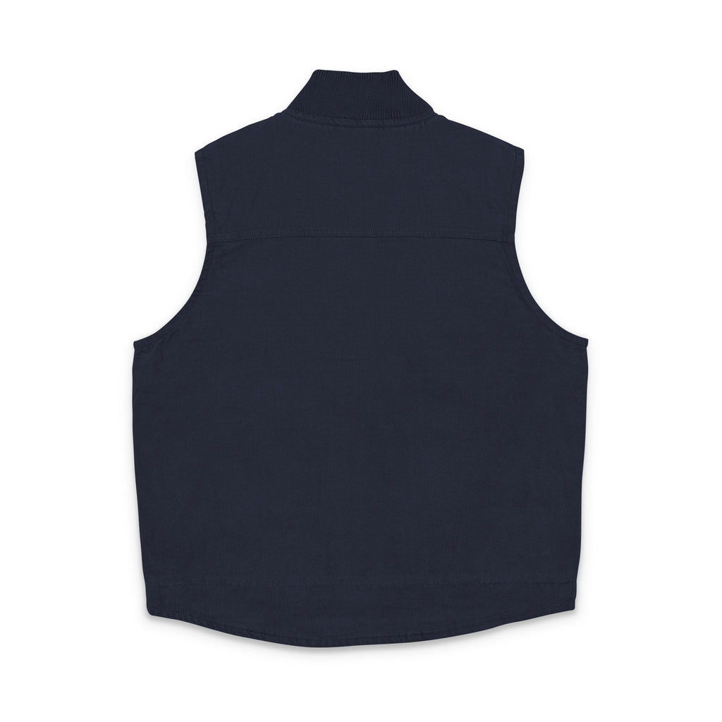 Embroidery Gym legends Duck Cloth Work Vest — Durable Washed Canvas Utility Vest
