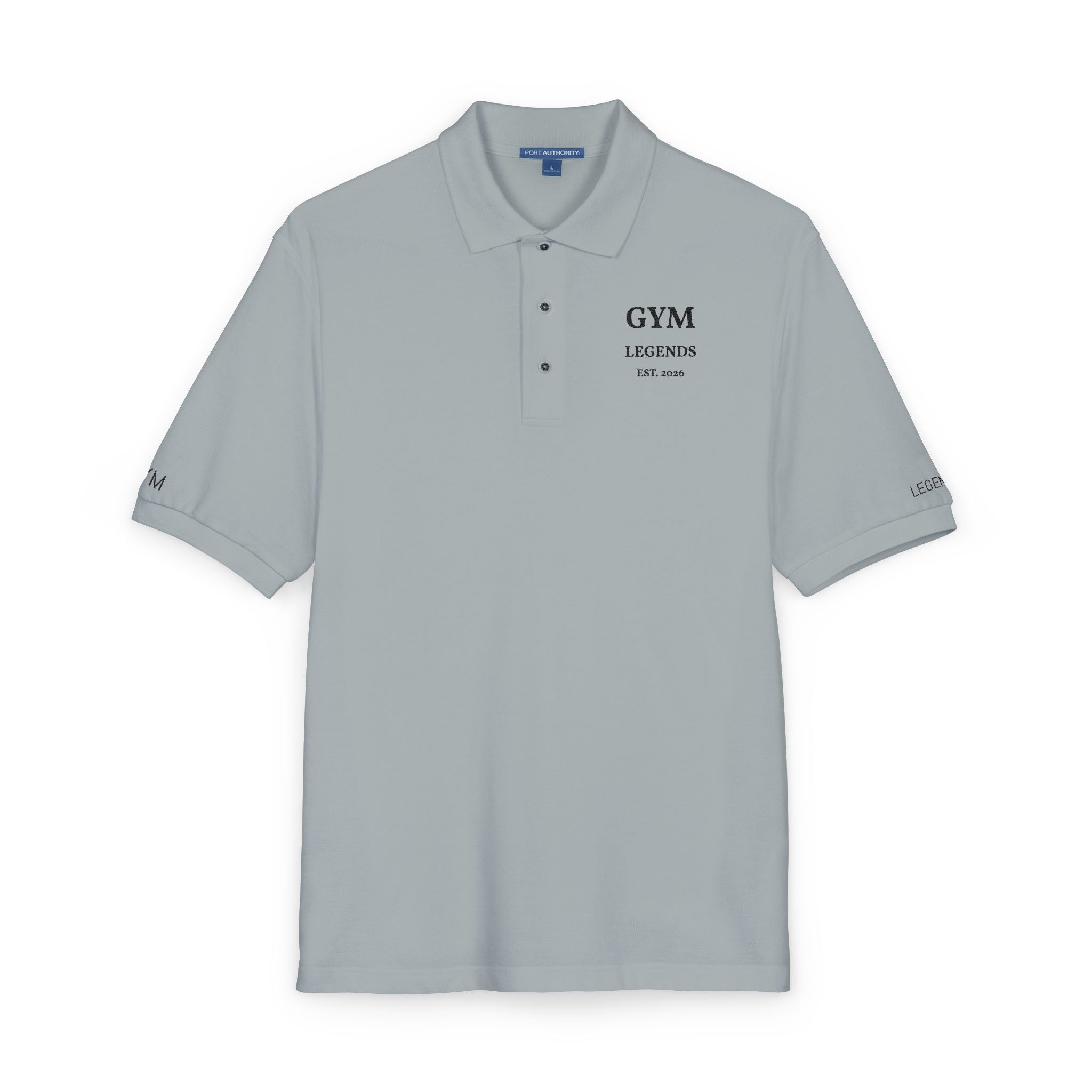 Embroidered 'GYM Legends' Polo Shirt — Classic Athletic Workwear