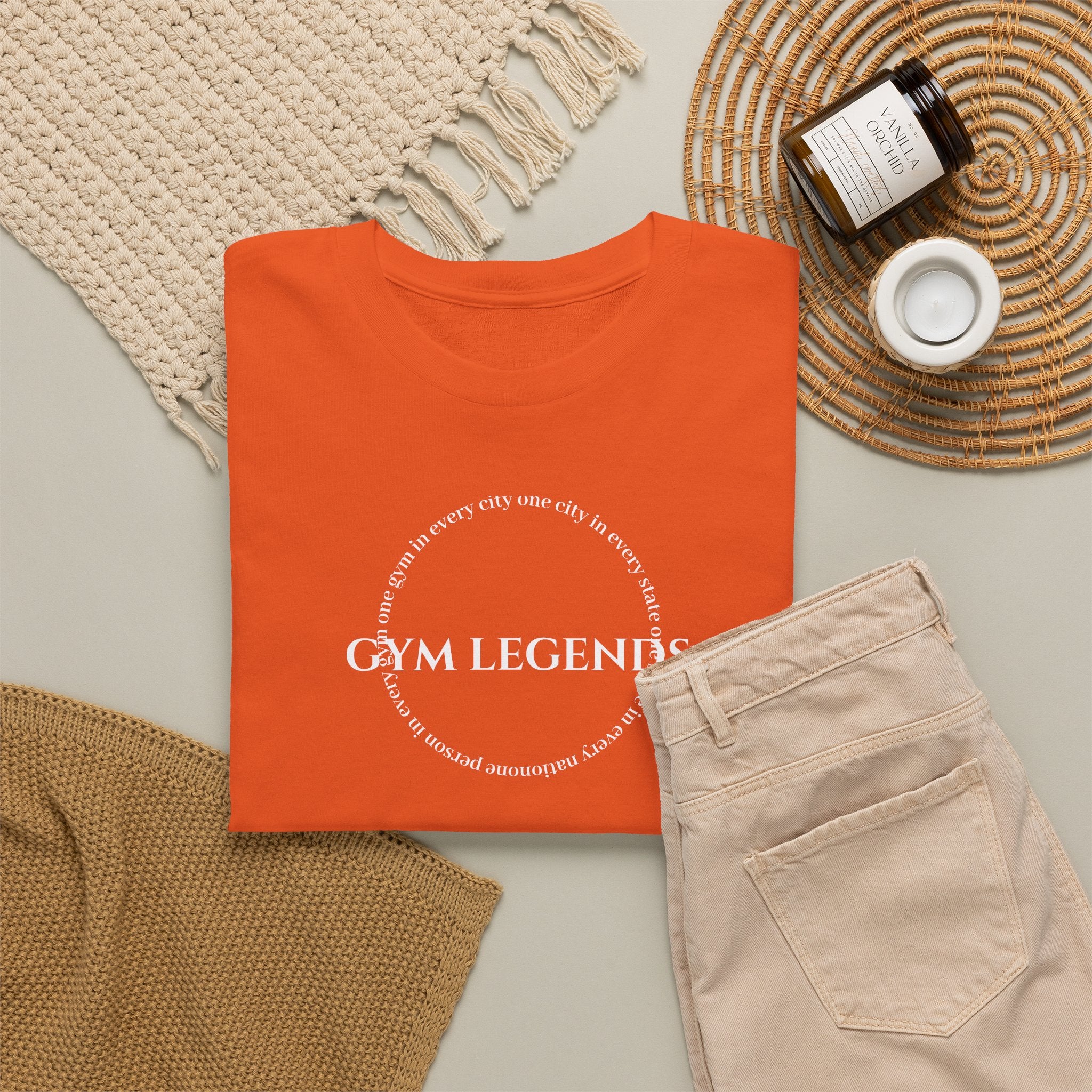 Gym Legends T-Shirt — Minimal Gym Logo Tee