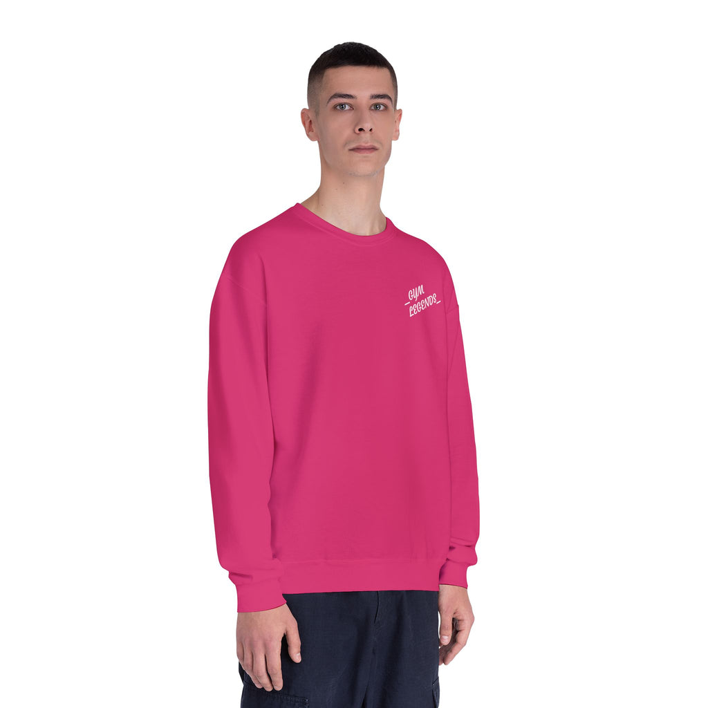 Gym Legends Crewneck Sweatshirt — "Gym, Legends" Motivational Fitness Pullover