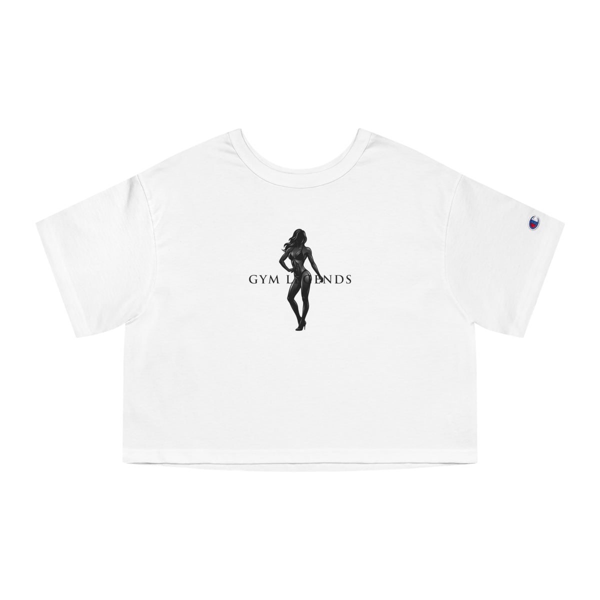 Gym Legends Cropped Tee — 'To be a gym legend' Motivational Women's Workout Shirt