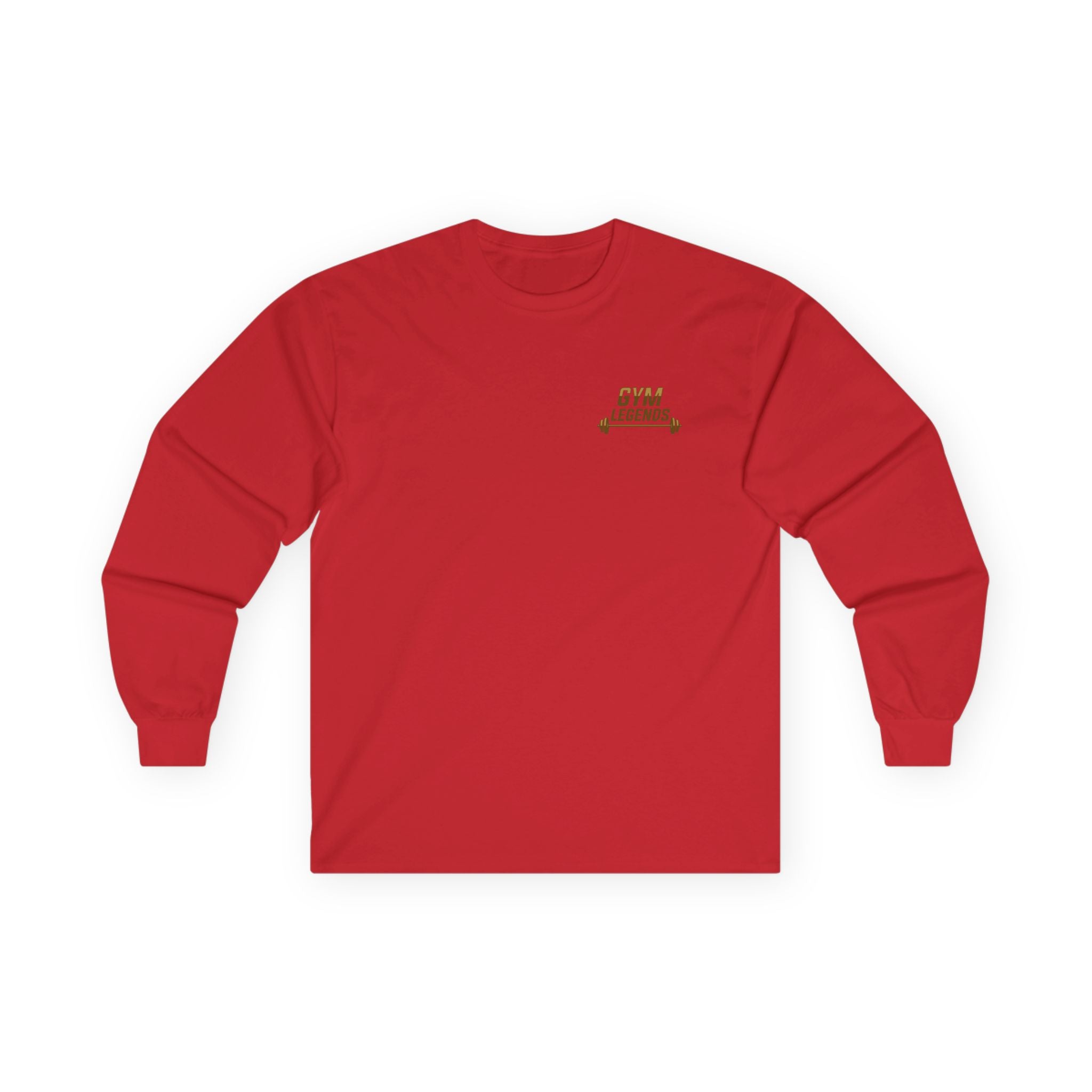 Gym Legends Long Sleeve Tee — Minimal Fitness Logo Shirt