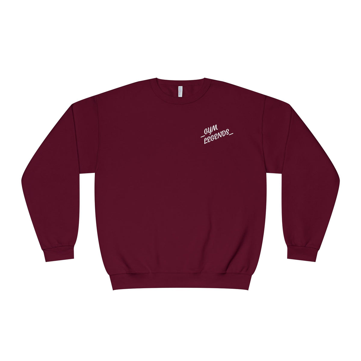 Gym Legends Crewneck Sweatshirt — "Gym, Legends" Motivational Fitness Pullover