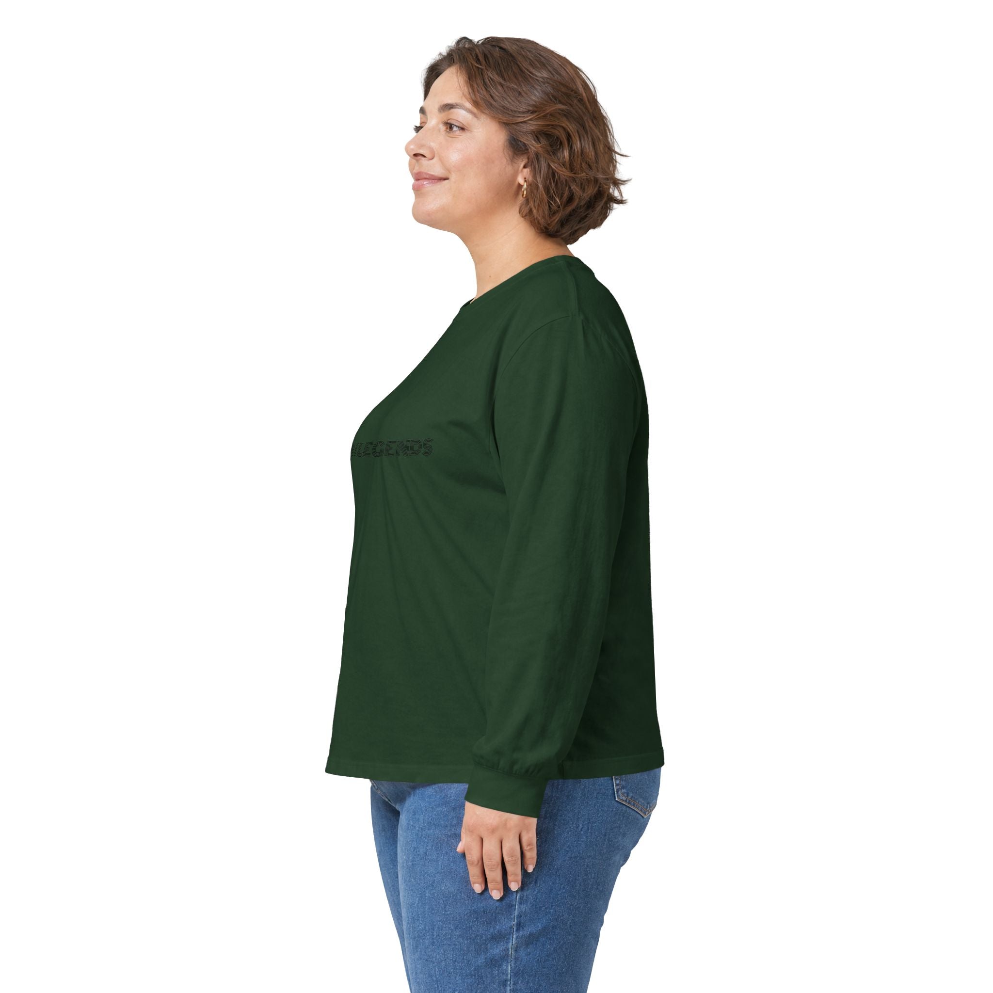 Gym Legends Long Sleeve Tee — Minimal Pink Logo Athletic Shirt