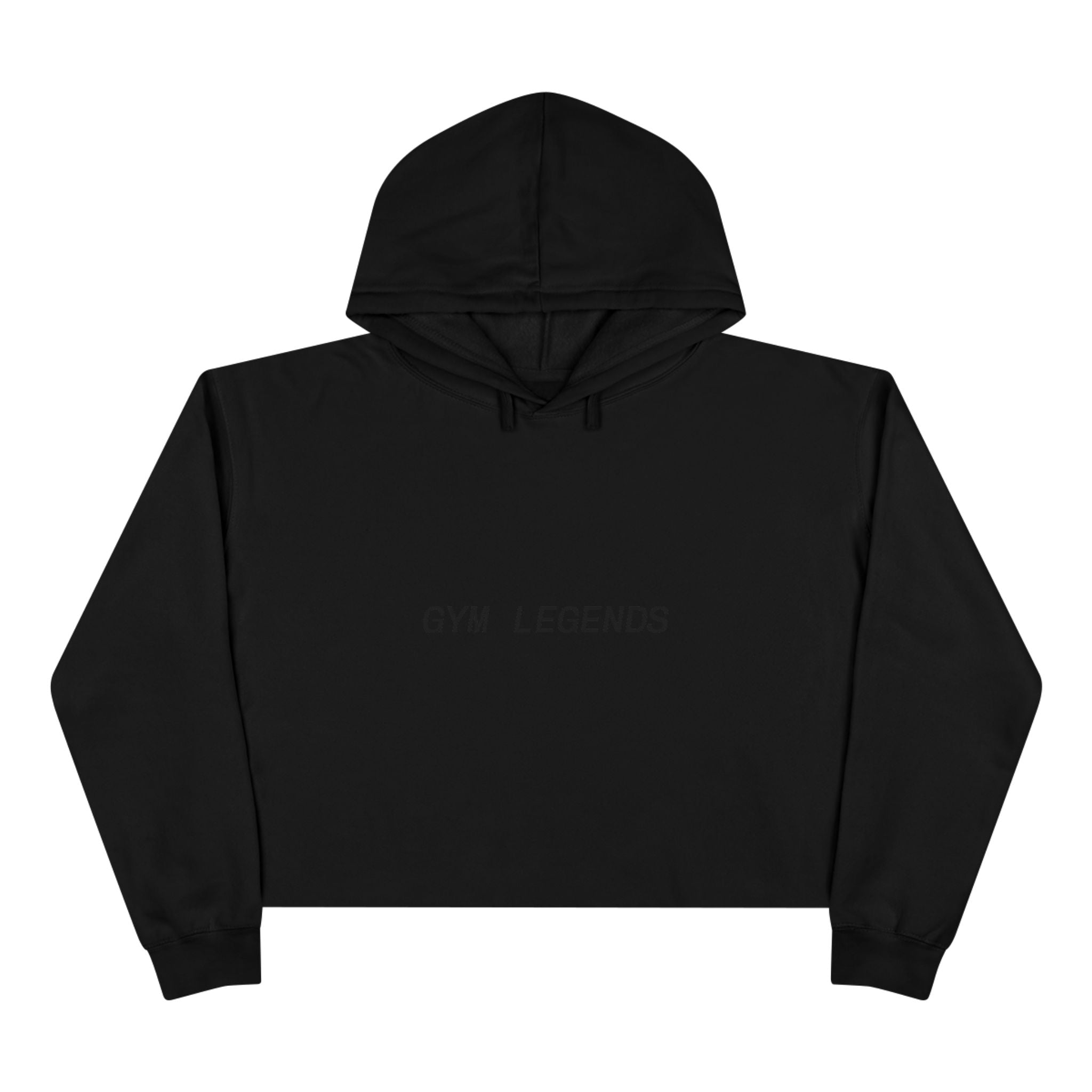 Gym Legends Crop Hoodie — Minimal Athletic Cropped Sweatshirt