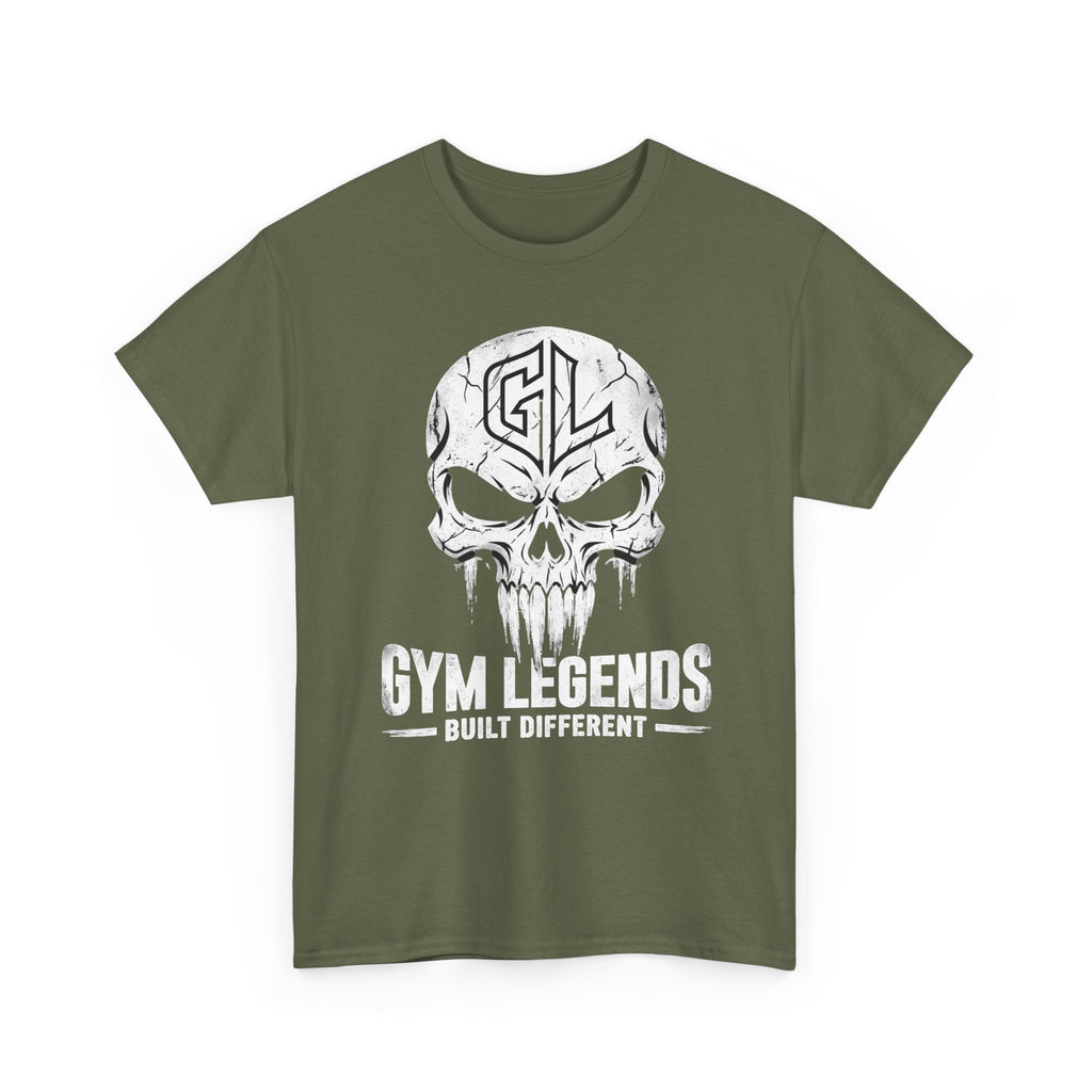Gym Legends Skull T‑Shirt — Built Different Workout Tee