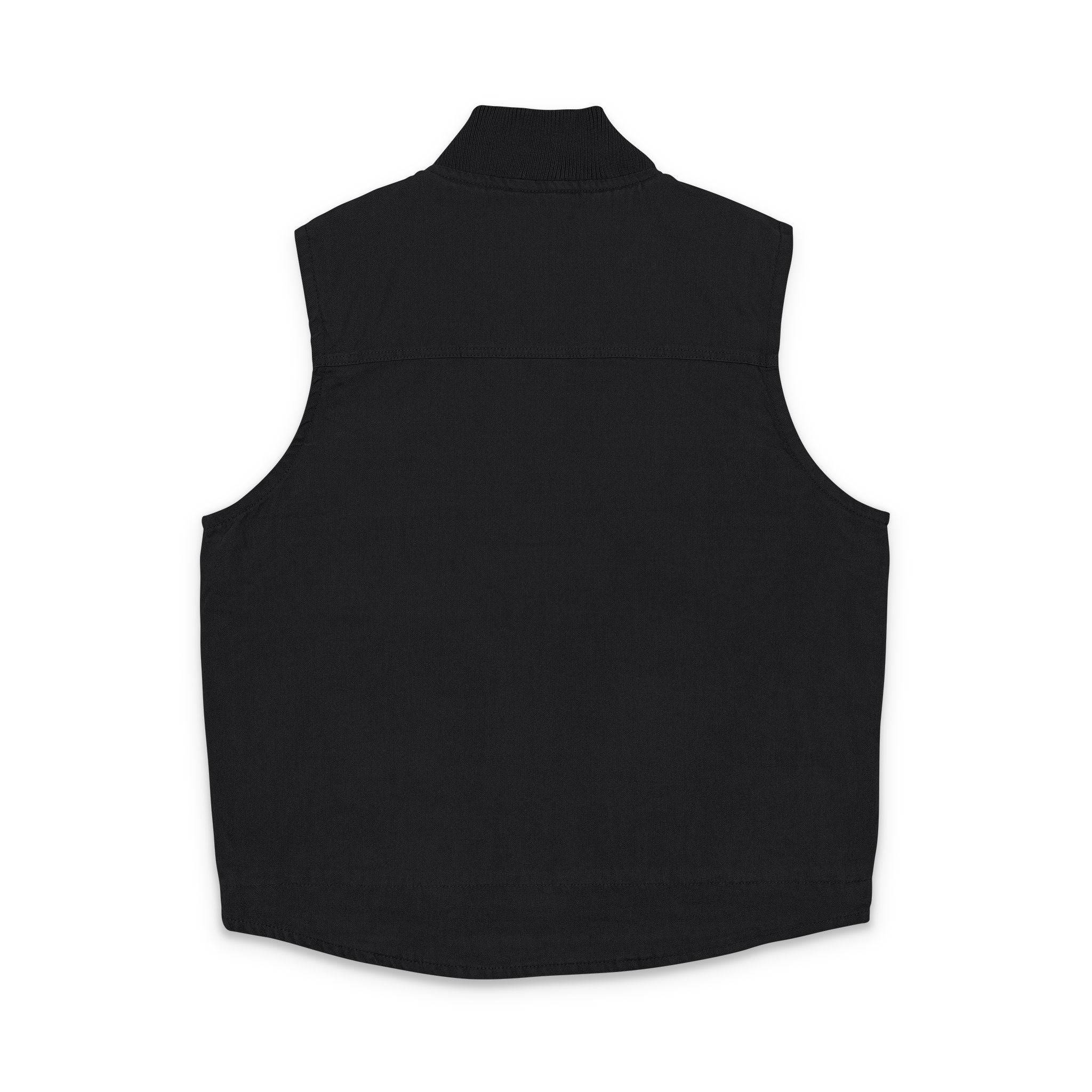 Embroidery Gym legends Duck Cloth Work Vest — Durable Washed Canvas Utility Vest