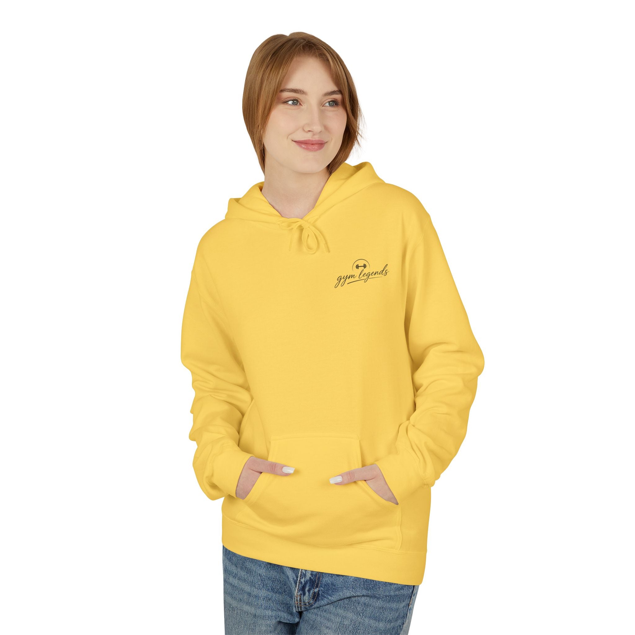 Minimal "grace & gratitude" Script Hoodie — Lightweight White Fleece