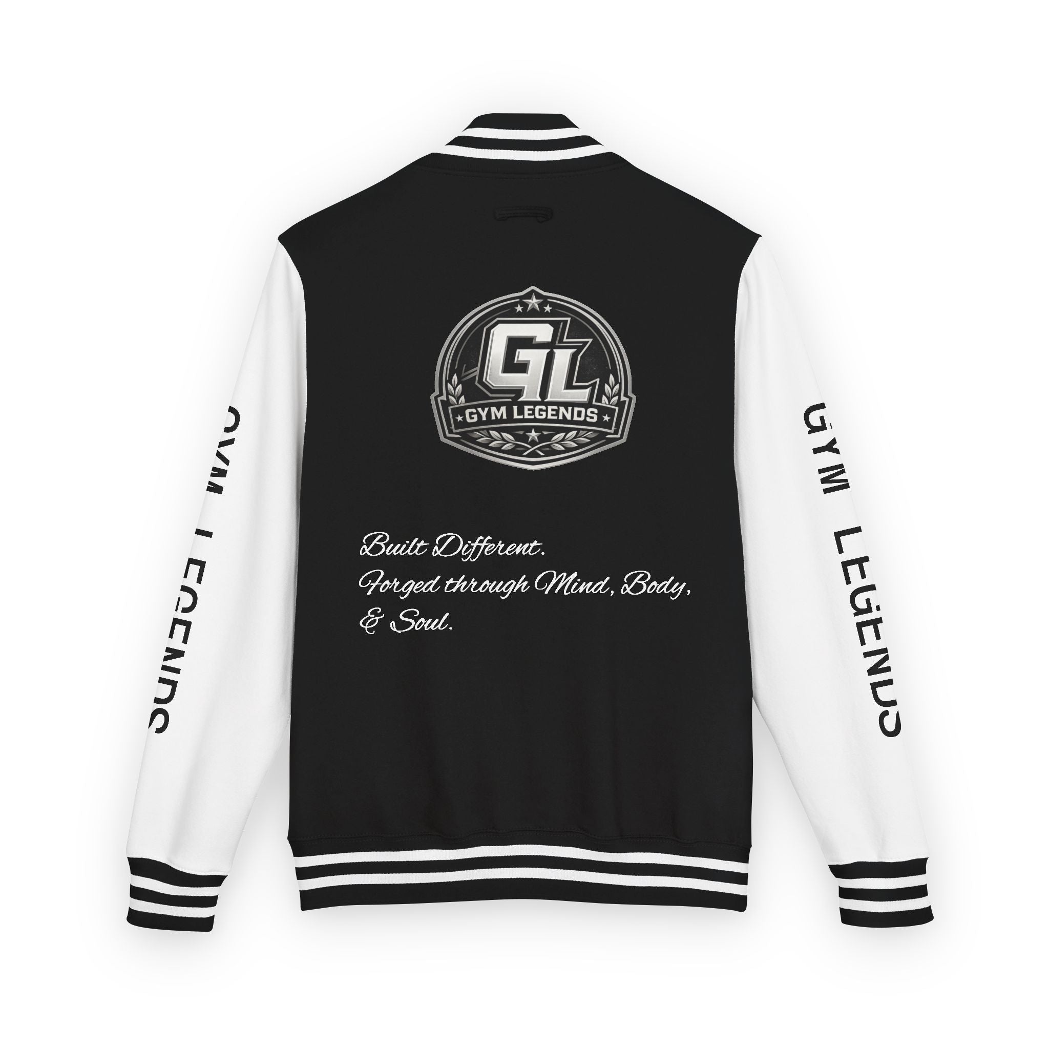 Gym Legends Varsity Jacket — Built Different Edition