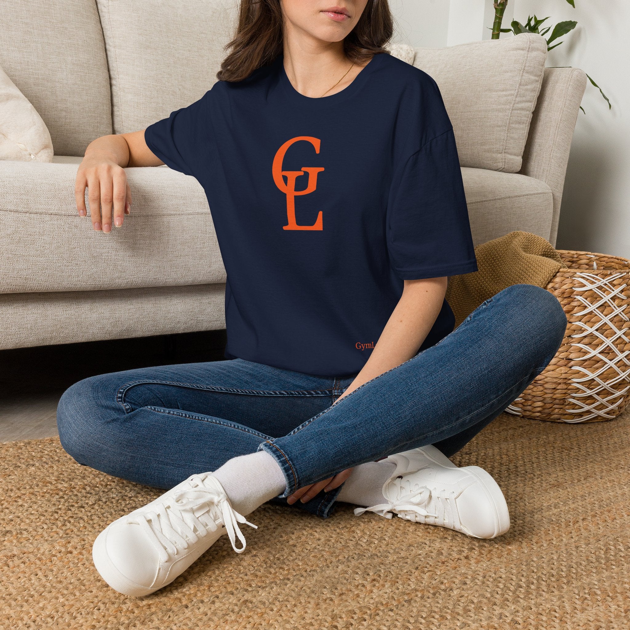 Monogram GL T-Shirt — Classic Navy Initials Tee