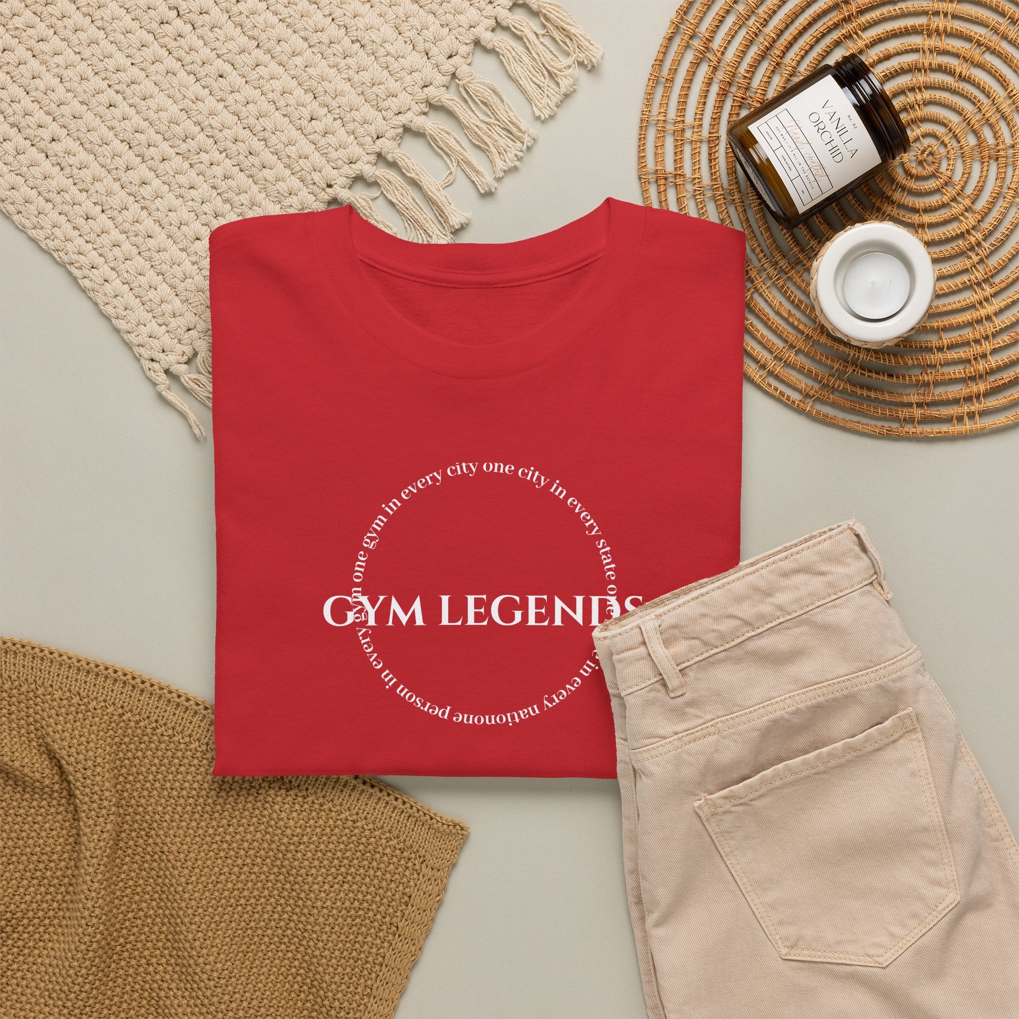 Gym Legends T-Shirt — Minimal Gym Logo Tee