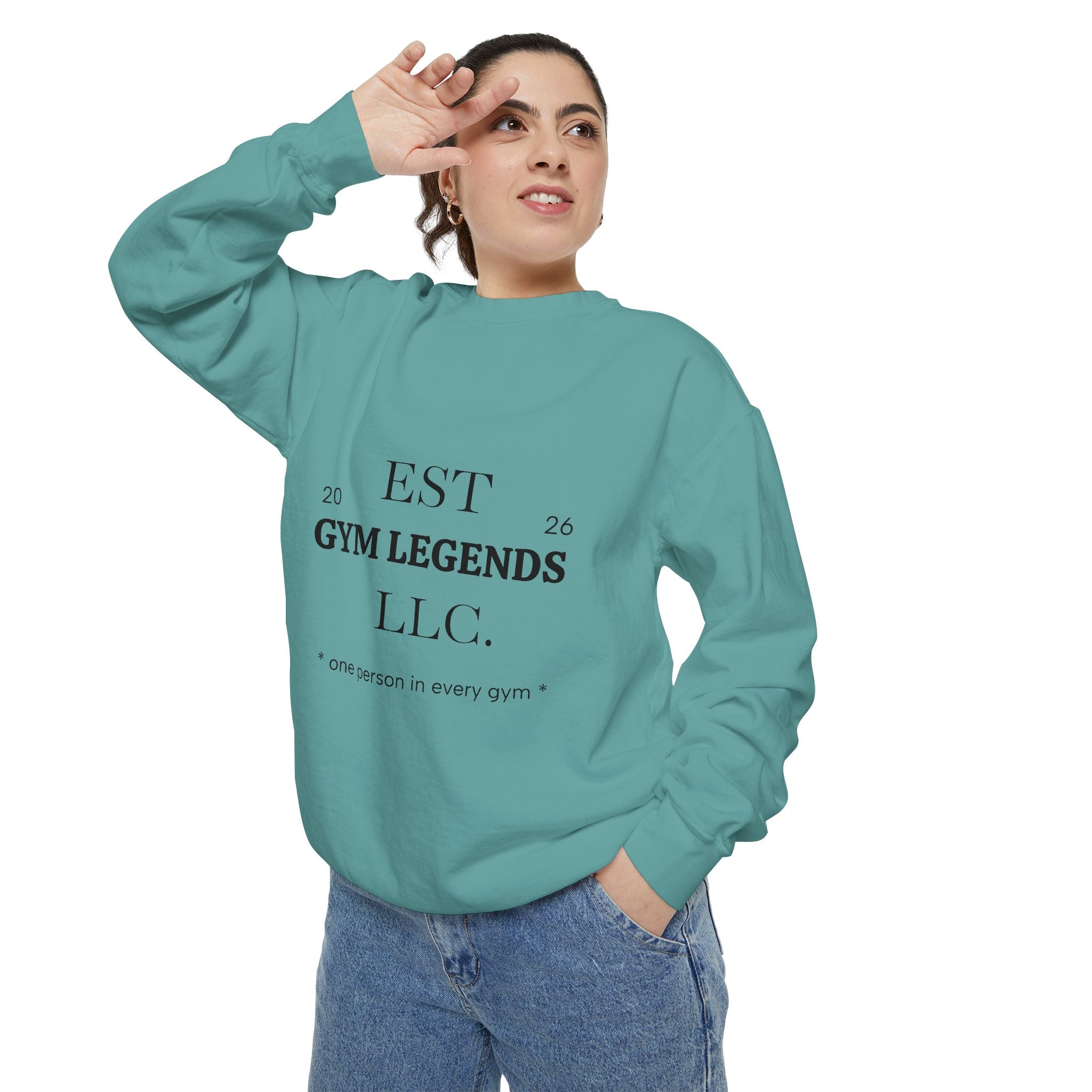 Gym Legends Sweatshirt — EST 2026 Vintage Athletic Crewneck