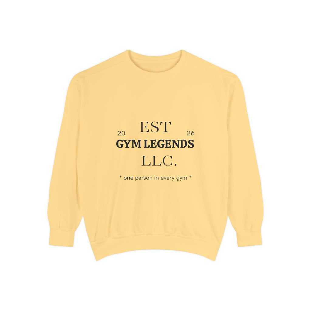 Gym Legends Sweatshirt — EST 2026 Vintage Athletic Crewneck