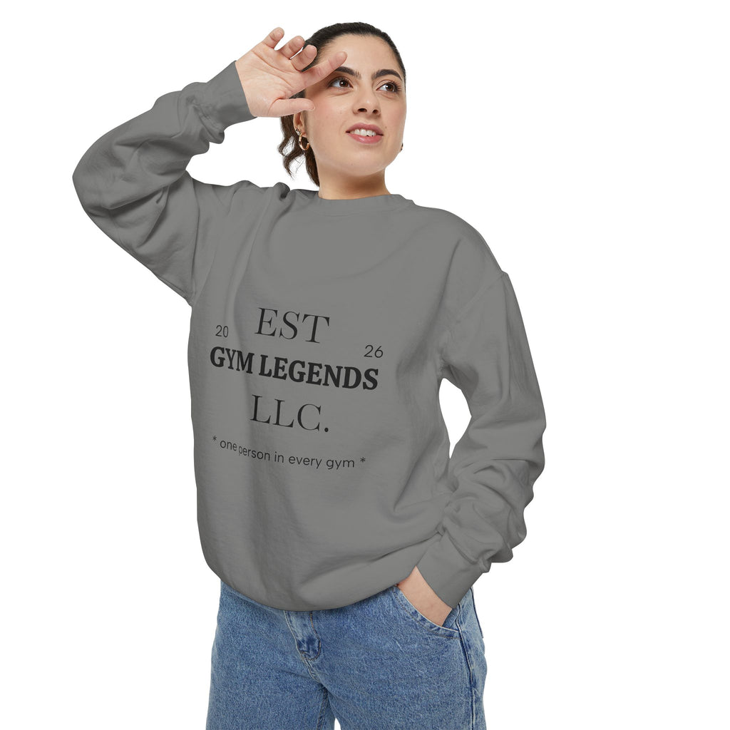 Gym Legends Sweatshirt — EST 2026 Vintage Athletic Crewneck