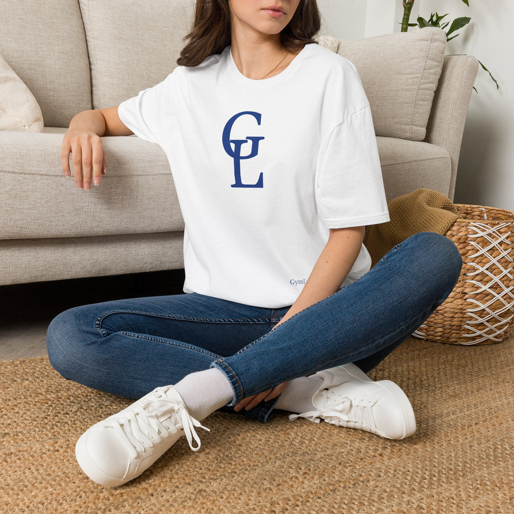 Monogram GL T-Shirt — Classic Navy Initials Tee