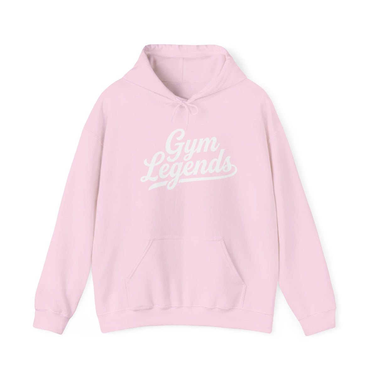 Gym Legends Hoodie — Retro Script Fitness Sweatshirt