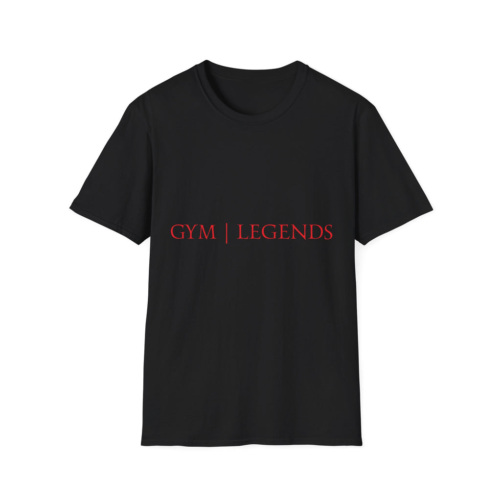 Gym Legends T-Shirt — Athletic Lifestyle Tee with Red Gym | Legends Text