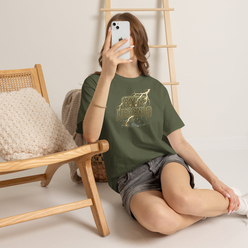 Gym Legends T‑Shirt — Retro Flame Athletic Tee