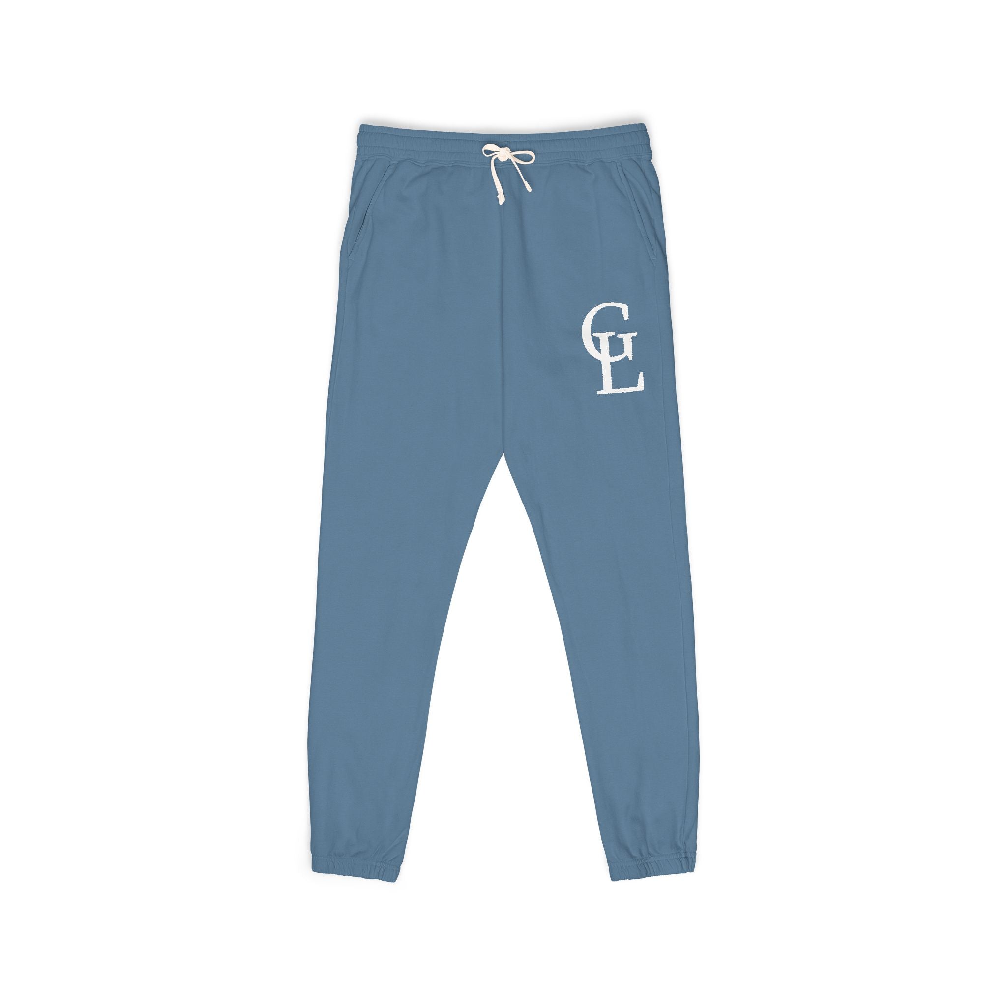 Garment-Dyed Fleece Sweatpants — Vintage 'CL' Monogram Lounge Pants