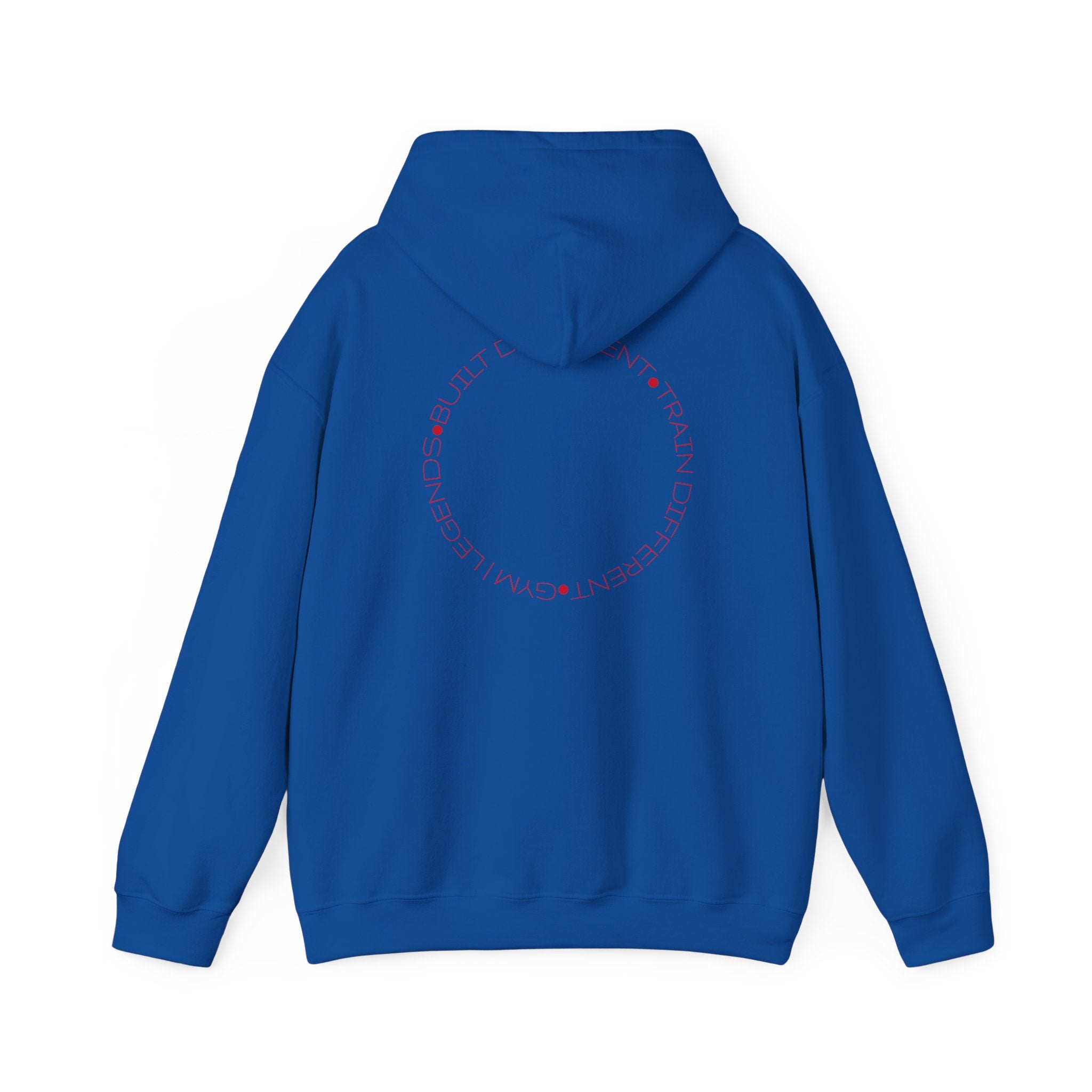 Gym Legends Hoodie — Minimal White 'Good Vibes' Circle Back Print