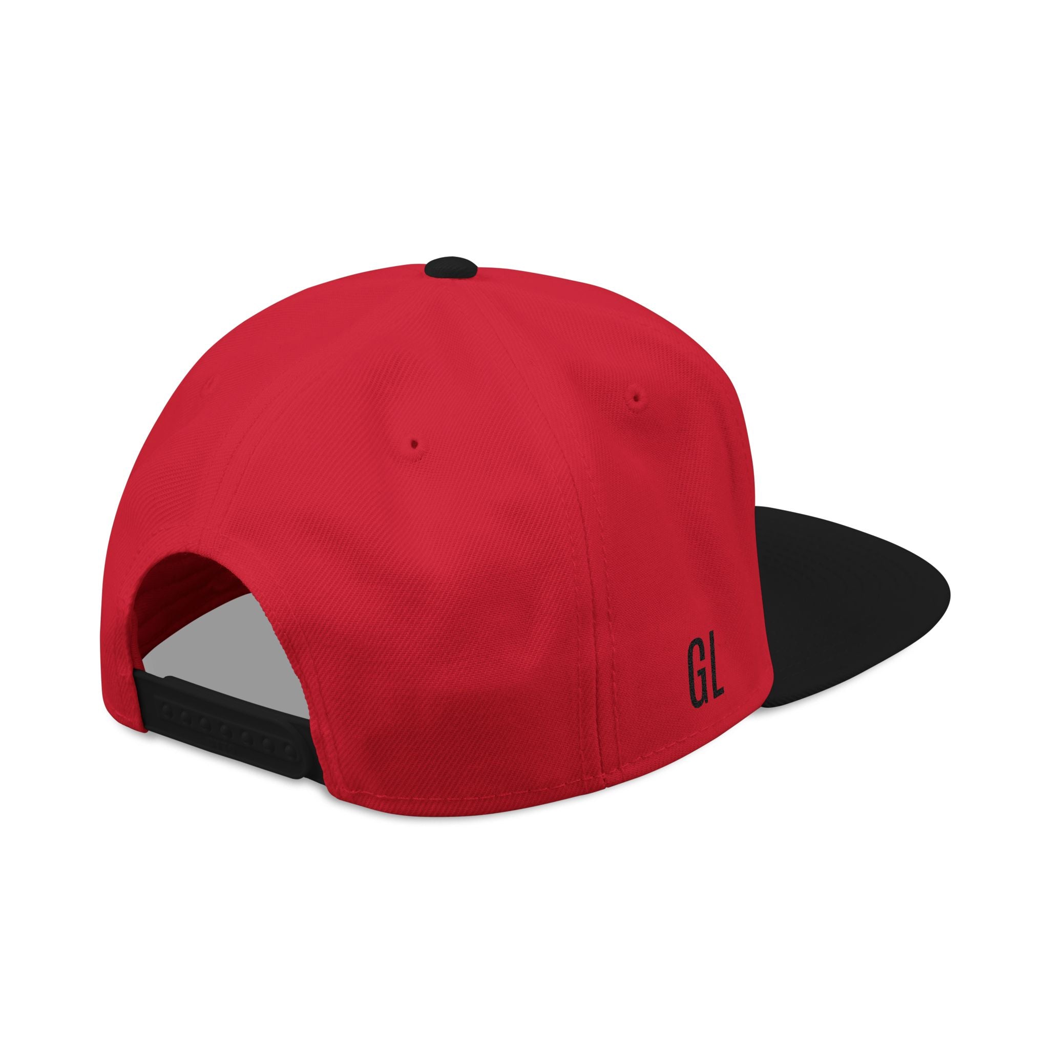 GYM LEGENDS Snapback Hat - 'Legends' Minimal Black/Red Cap