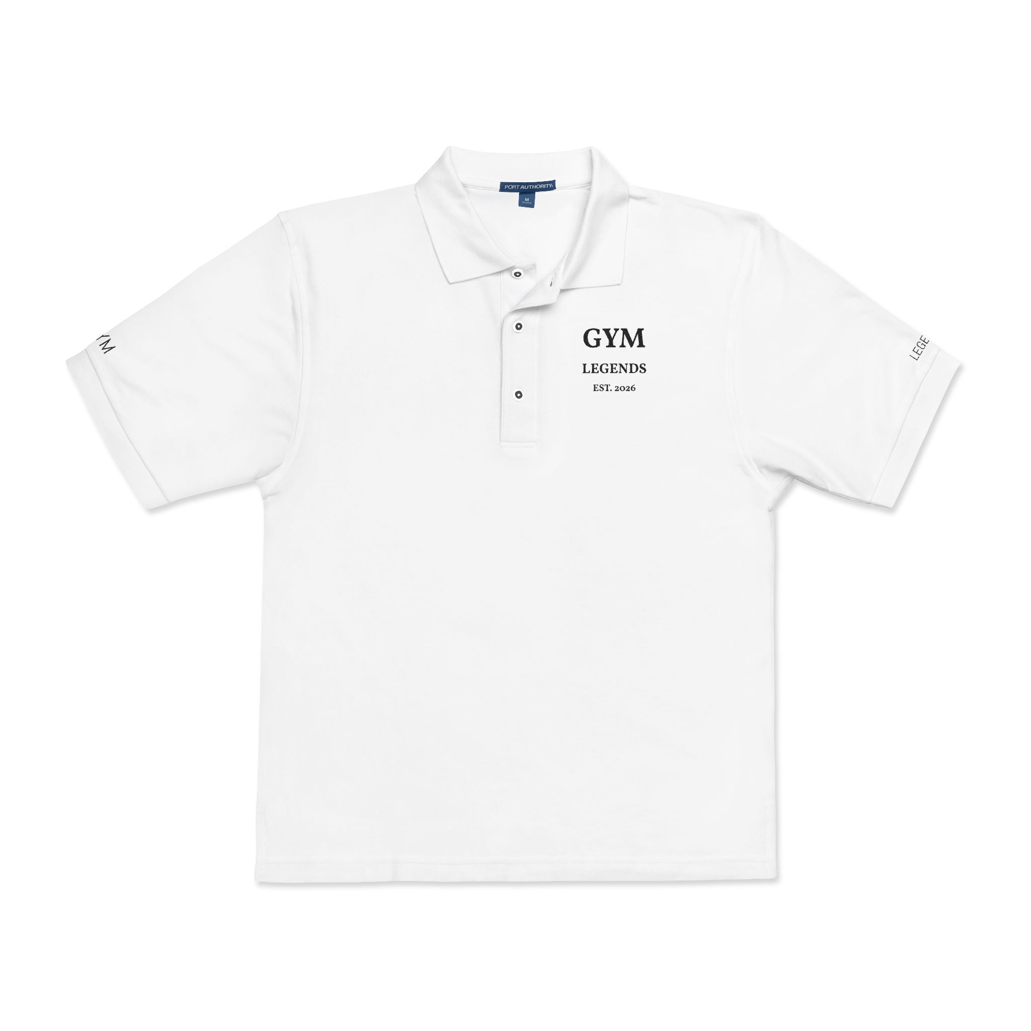 Embroidered 'GYM Legends' Polo Shirt — Classic Athletic Workwear
