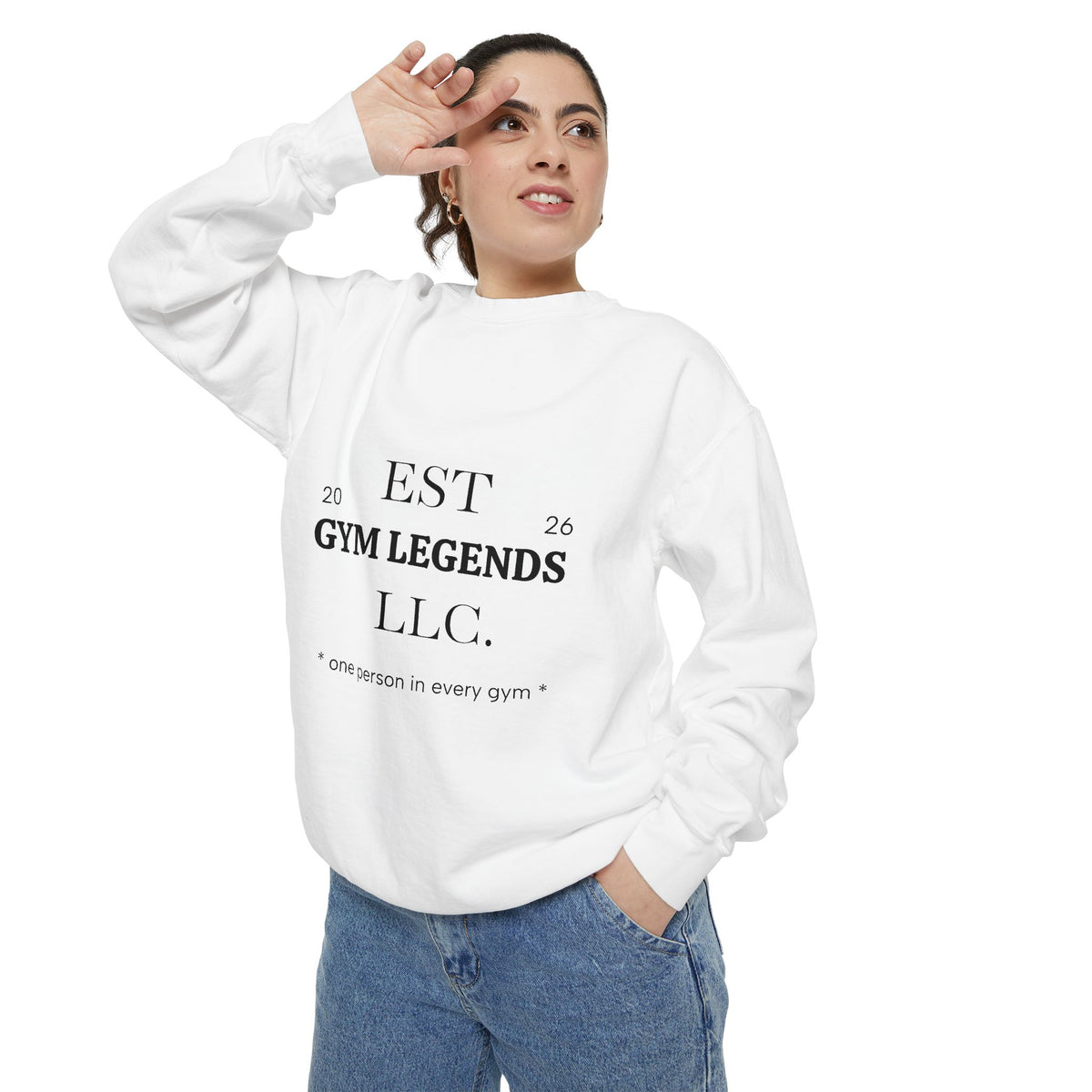 Gym Legends Sweatshirt — EST 2026 Vintage Athletic Crewneck