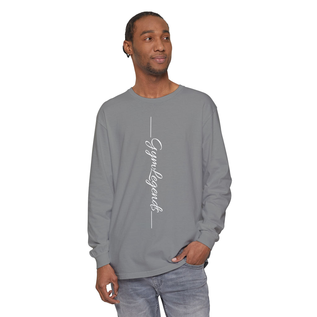 Long Sleeve Tee - 'Gym Legends' Vertical Script