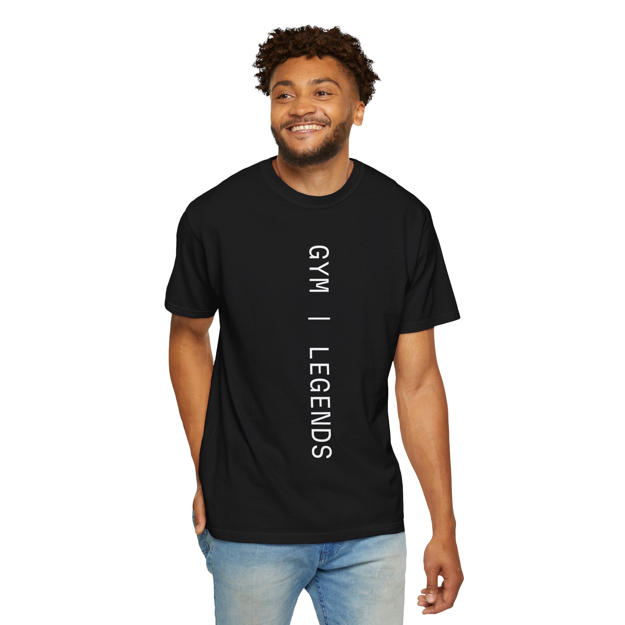Gym Legends T-Shirt — Vertical Minimal Fitness Tee