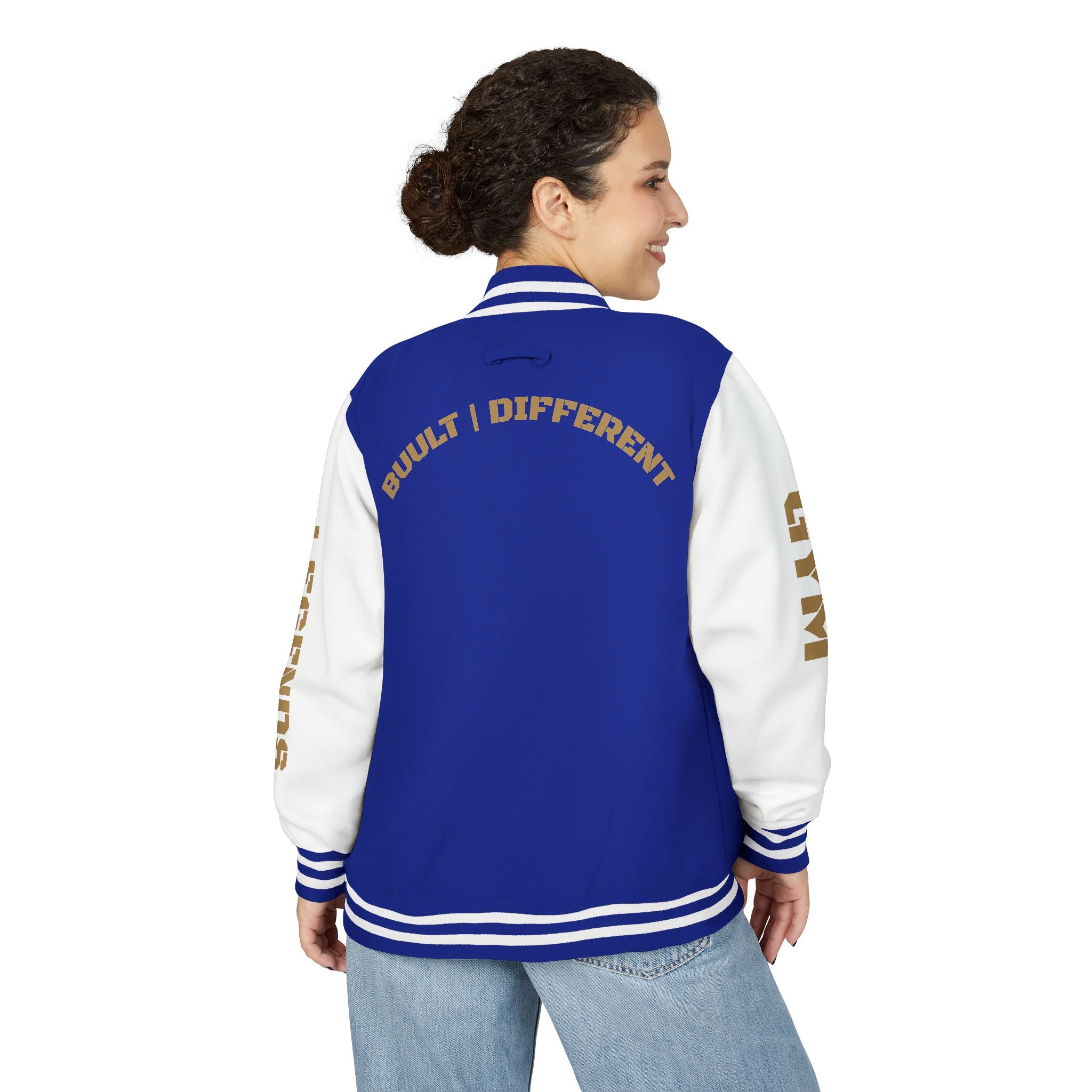 Gym Legends Letterman Jacket — 'Gym Legends' Red & White Varsity Jacket