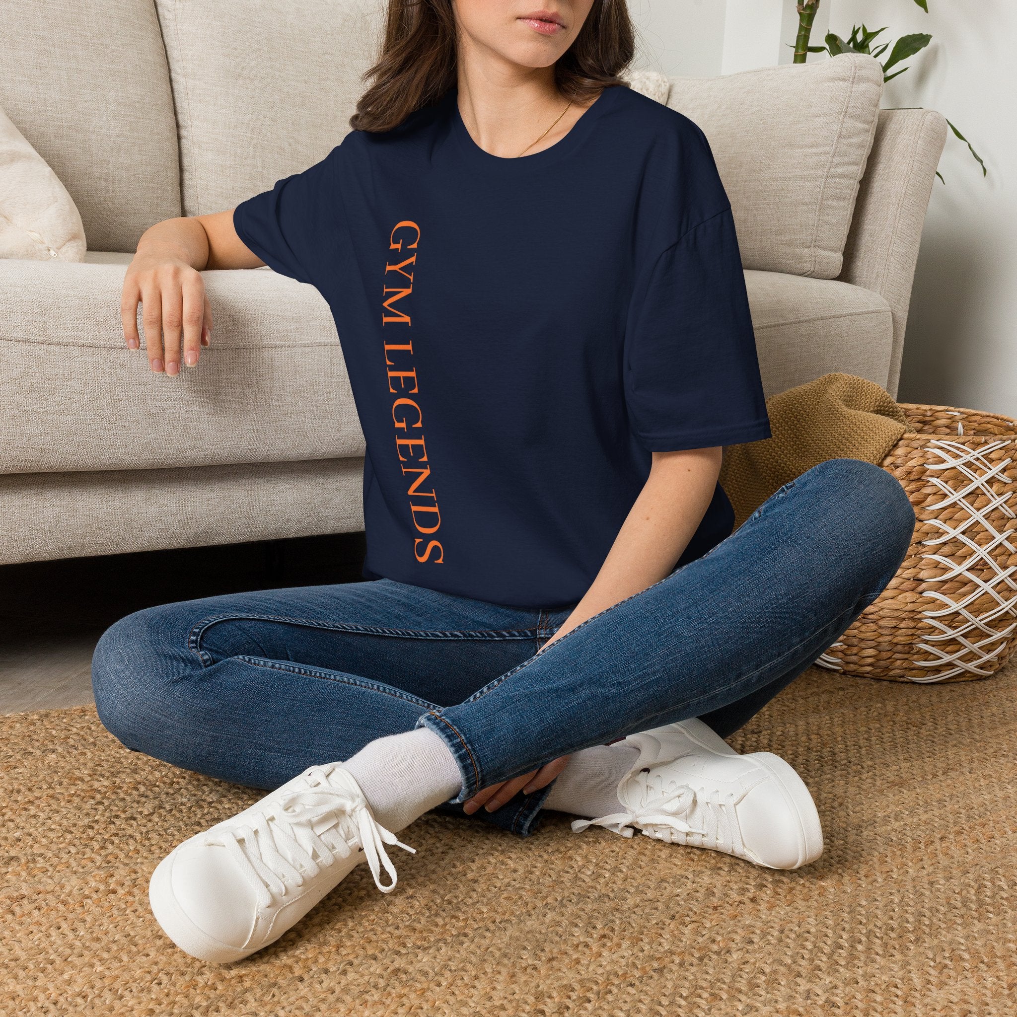 Gym Legends T-Shirt — Vertical Minimalist Fitness Tee