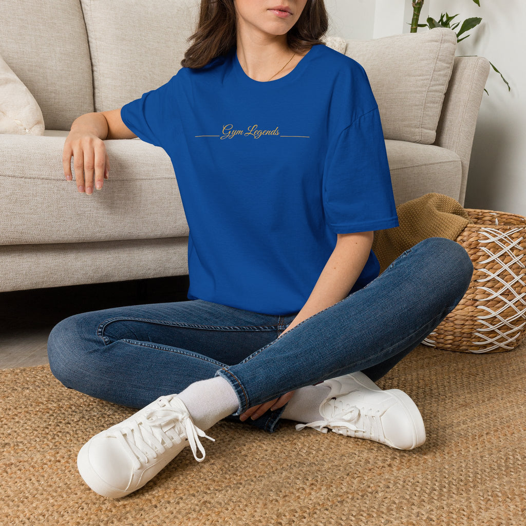Gym Legends T‑Shirt — Minimal Script Fitness Tee