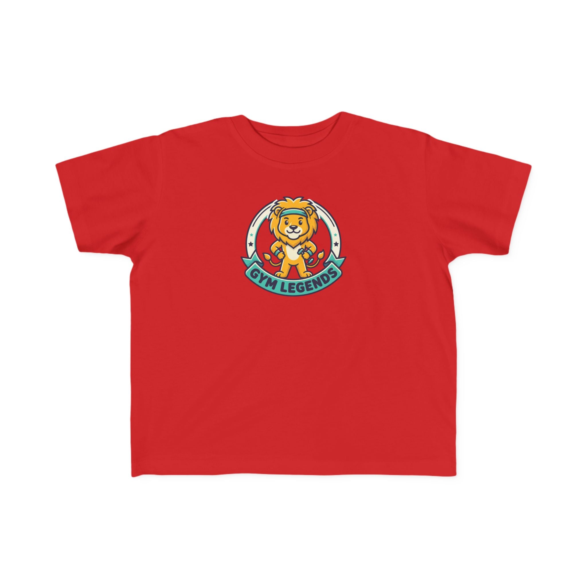 Gym legends kid Tee — "Gym Legend" Cute Lion Workout Kids Shirt