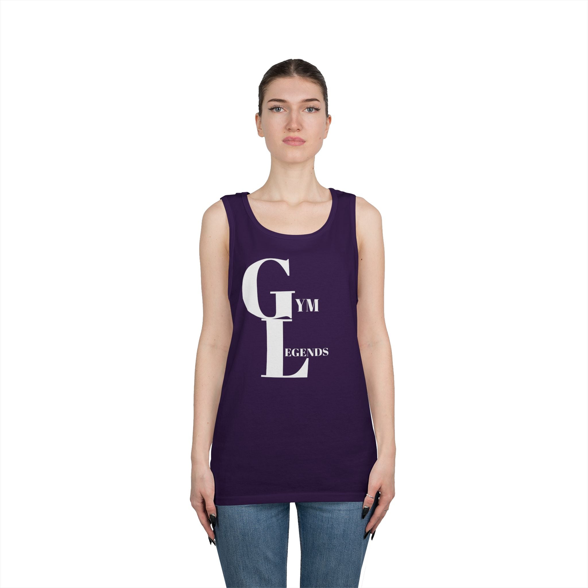 Gym Legends Tank Top — Minimalist Fitness Graphic Tank