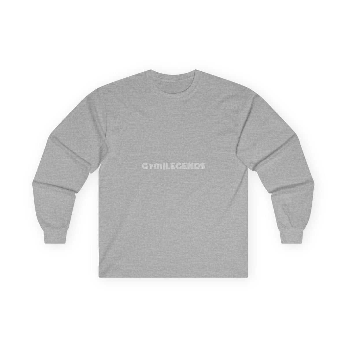 Gym Legends Long Sleeve Tee — Minimal Pink Logo Athletic Shirt