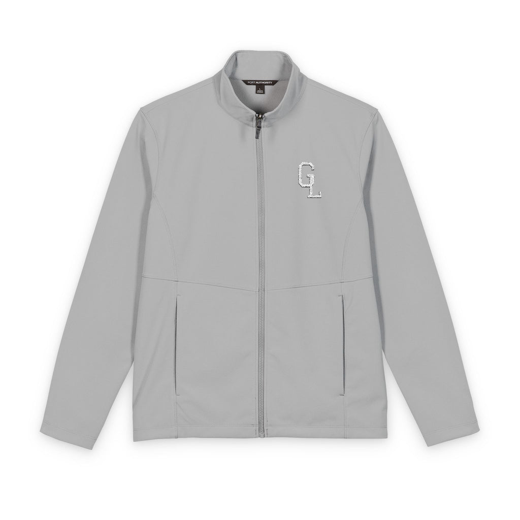 Men's Lightweight Soft Shell Jacket with 'QL' Monogram – Windproof Work & Casual Outerwear