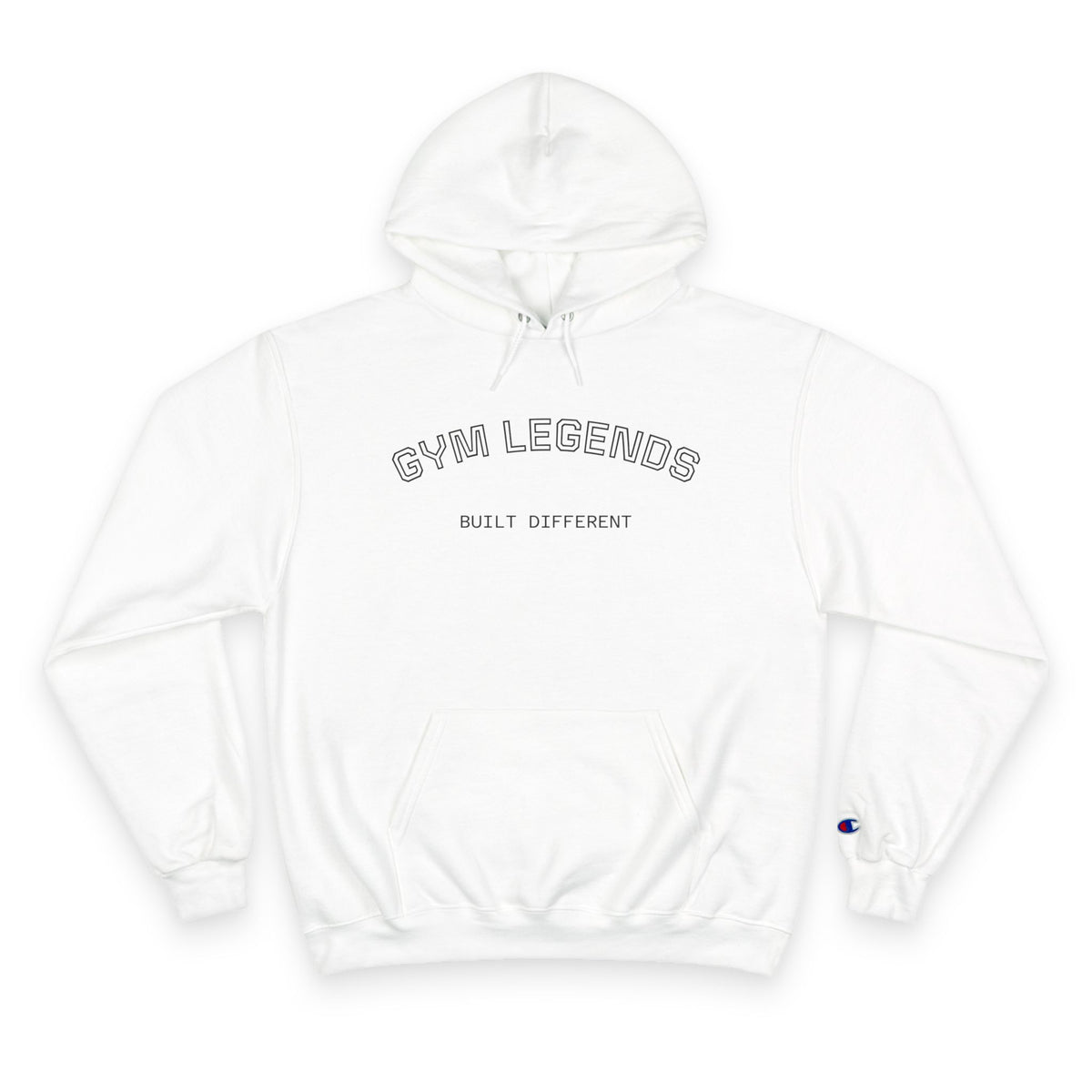 Gym Legends Hoodie — "Built Different" Athletic Pullover