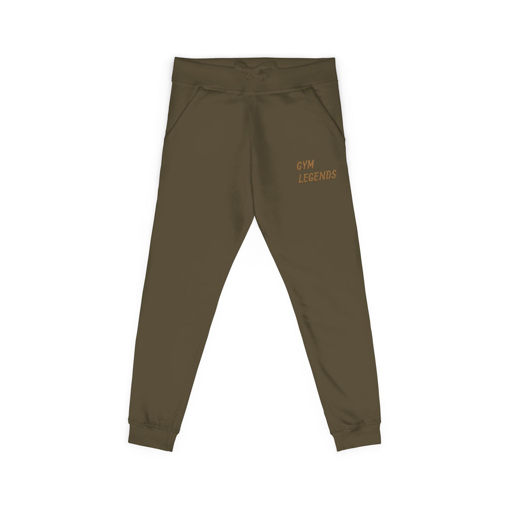 Embroidered "Gym Legend" Fleece Sweatpants — Cozy Athletic Joggers